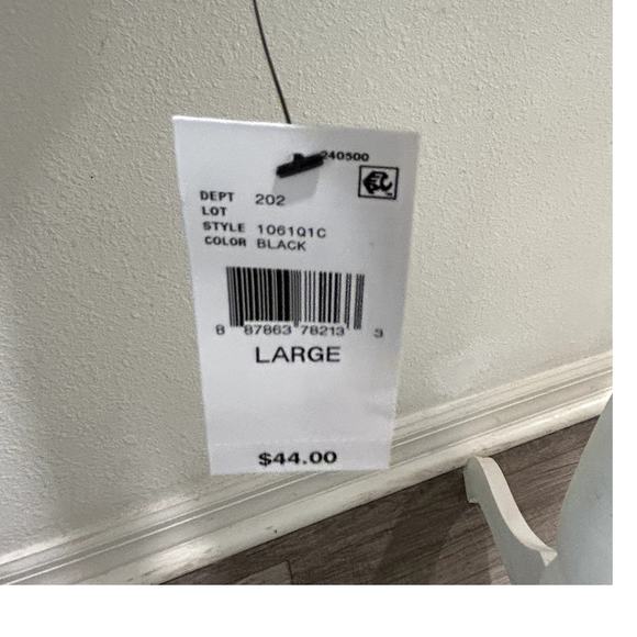 BCX Juniors Black Colorblocked Crewneck Sweater Size L | Trendy Women's Top B21 - Picture 4 of 8